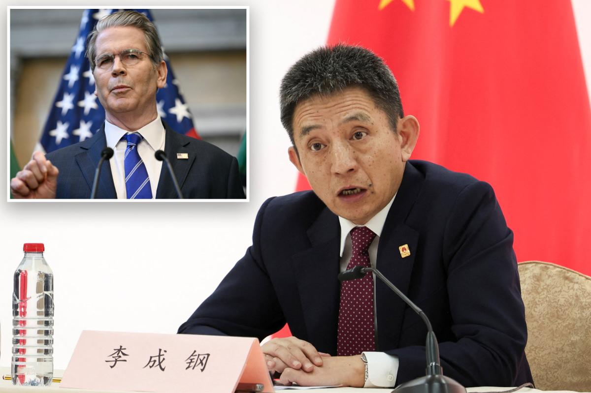 China fires top trade negotiator after Treasury Secretary Scott Bessent calls him &lsquo;unhinged&rsquo;